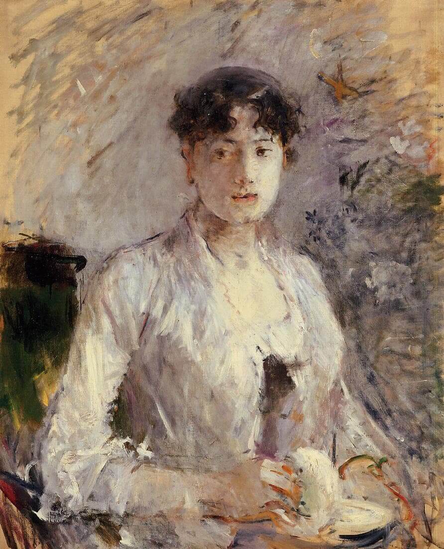 „Femeie tânără în mov” de Berthe Morisot